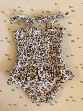 Quincy Mae Smocked One-Piece Swimsuit
